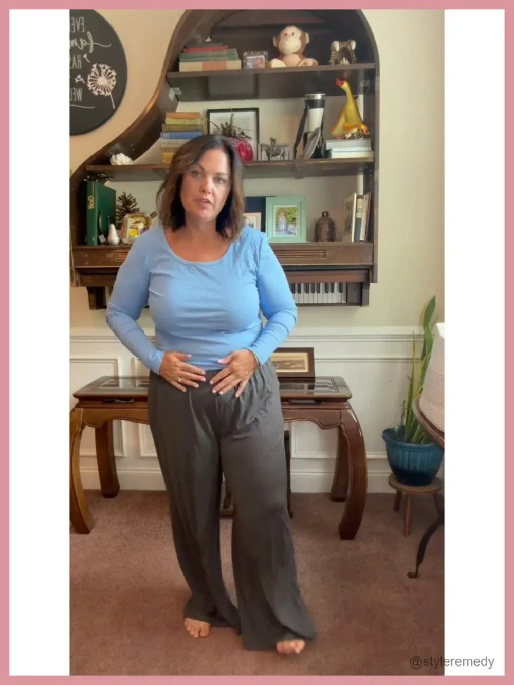 Plus Size Wide Leg Palazzo Lounge Pants 3 Pack High Rise Elastic Waist with